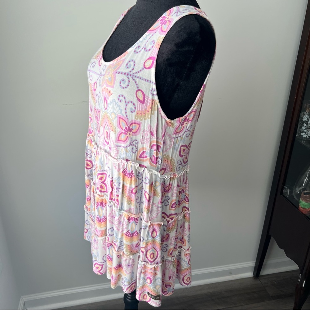 Matilda Jane White Tunic with Pink, Yellow & Lavender Paisley - Picture 5 of 6